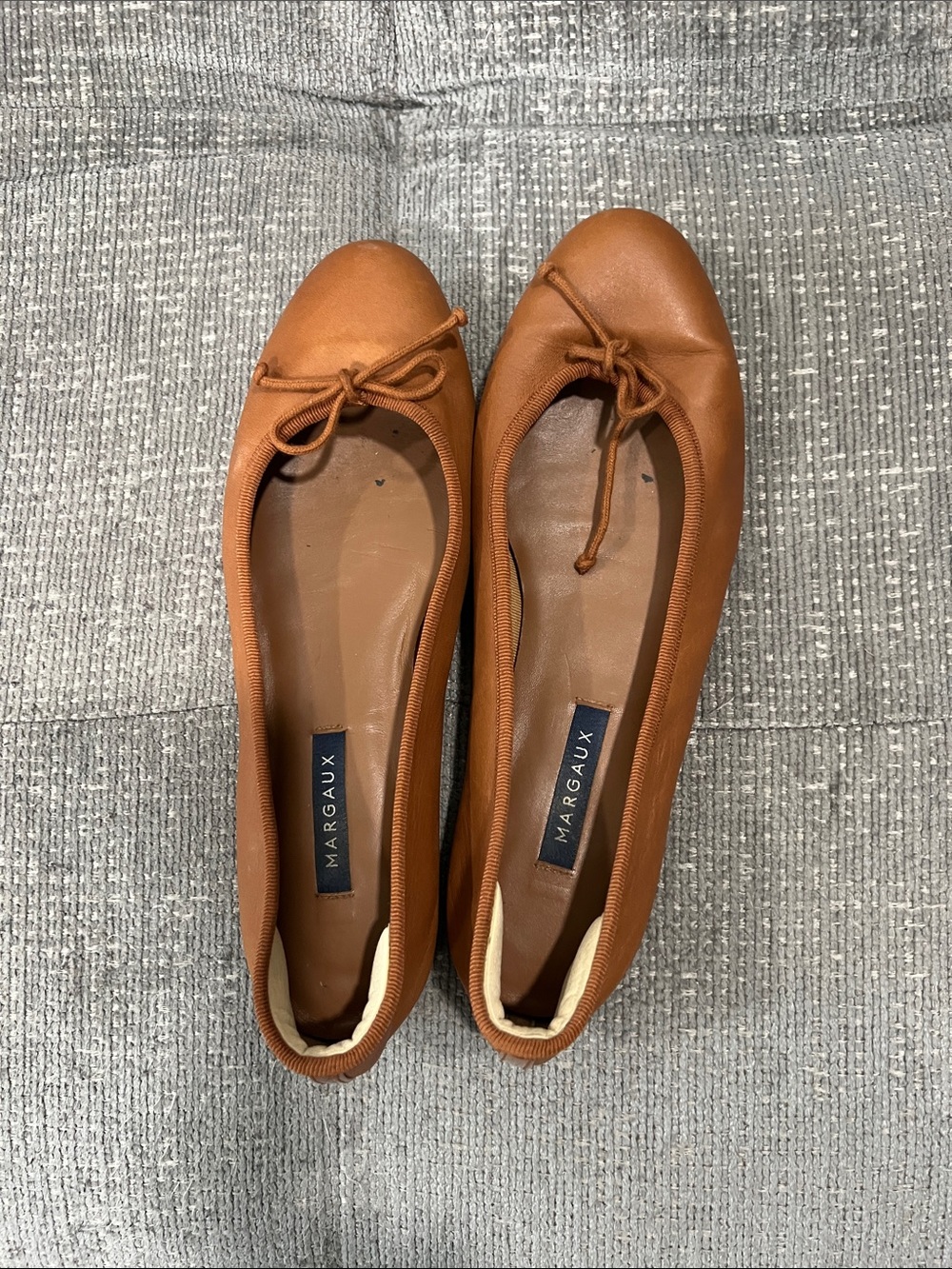 Margaux "The Demi" Ballet Flats in the Cognac Nappa leather colorway.
#6